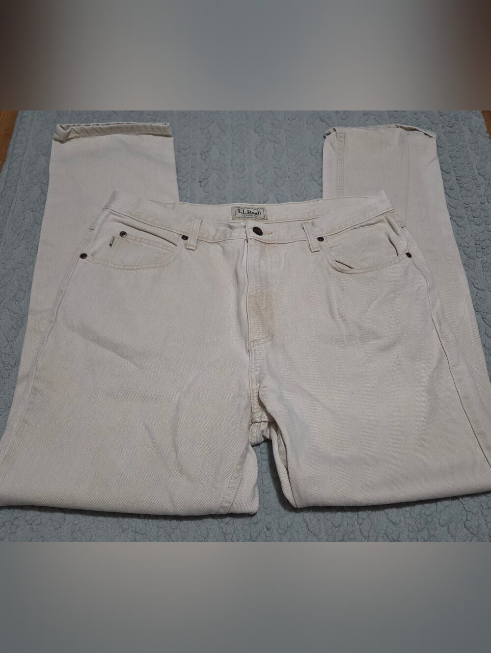 L.L. Bean Men's Tan Cotton Pants